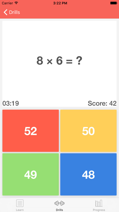 Emulate iPhone app MultiTables - Learn Multiplication using MyAndroid Emulate iPhone app MultiTables - Learn Multiplication using MyAndroid