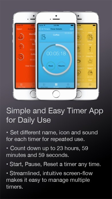 Emulate iPhone app Multi Timer HD Free - Visually manage tasks, chores, activities in everyday life using MyAndroid Emulate iPhone app Multi Timer HD Free - Visually manage tasks, chores, activities in everyday life using MyAndroid