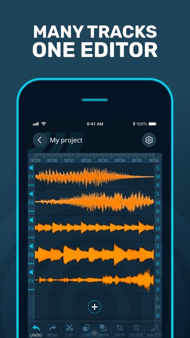 Emulate iPhone app Multitrack Editor: Audio Lab using MyAndroid Emulate iPhone app Multitrack Editor: Audio Lab using MyAndroid