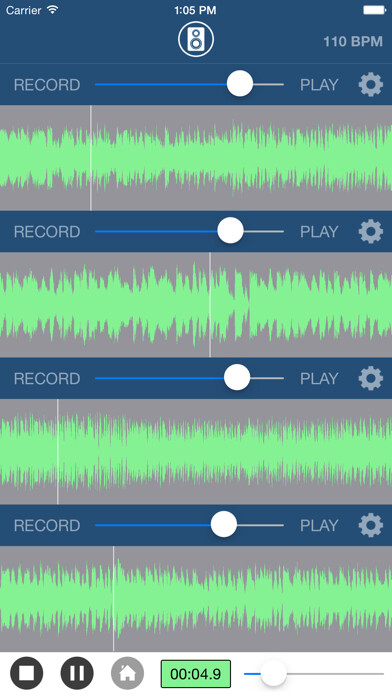 Emulate iPhone app Multi Track Song Recorder Pro using MyAndroid Emulate iPhone app Multi Track Song Recorder Pro using MyAndroid