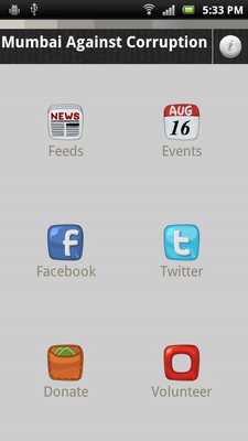 Emulate Android APK Mumbai Against Corruption