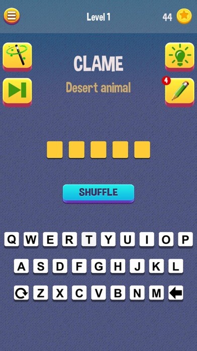 Emulate iPhone app Mumbo Jumbo Anagrams using MyAndroid