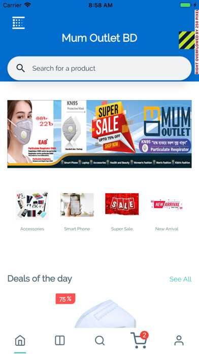 Emulate iPhone app Mum Outlet BD using MyAndroid Emulate iPhone app Mum Outlet BD using MyAndroid