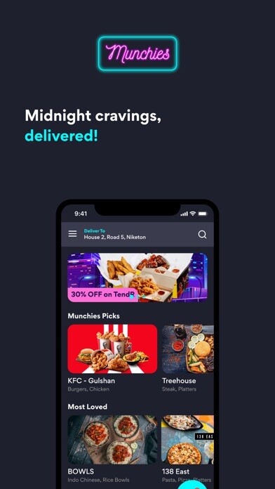 Emulate iPhone app Munchies - Late night delivery using MyAndroid Emulate iPhone app Munchies - Late night delivery using MyAndroid