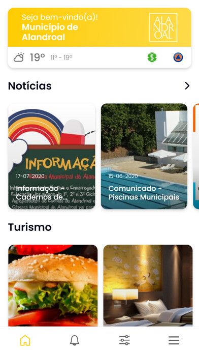 Emulate iPhone app Município de Alandroal using MyAndroid