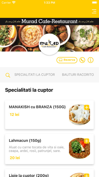 Emulate iPhone app Murad Restaurant using MyAndroid Emulate iPhone app Murad Restaurant using MyAndroid