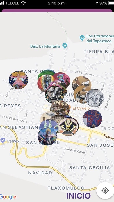 Emulate iPhone app Murales Vivos using MyAndroid Emulate iPhone app Murales Vivos using MyAndroid