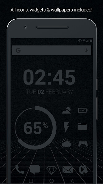 Run android online APK Murdered Out Pro - Black Icon Pack from MyAndroid or emulate Murdered Out Pro - Black Icon Pack using MyAndroid