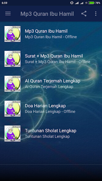 Emulate Android APK Murottal Al Quran Untuk Ibu Hamil