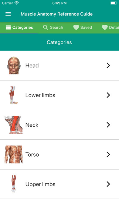 Emulate iPhone app Muscle Anatomy Reference Guide using MyAndroid Emulate iPhone app Muscle Anatomy Reference Guide using MyAndroid