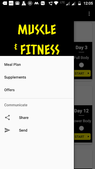 Run android online APK Muscle  Fitness : 4 Week Beginner Workout Plan from MyAndroid or emulate Muscle  Fitness : 4 Week Beginner Workout Plan using MyAndroid