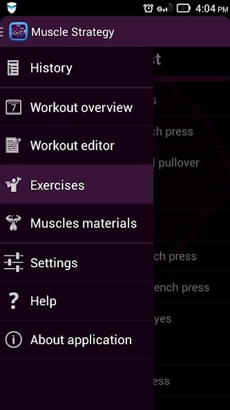 Emulate Android APK Muscle Strategy: Workout Diary