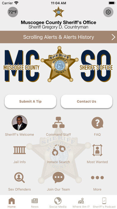 Emulate iPhone app Muscogee County Sheriff using MyAndroid Emulate iPhone app Muscogee County Sheriff using MyAndroid