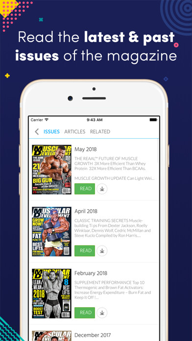 Emulate iPhone app Muscular Development using MyAndroid