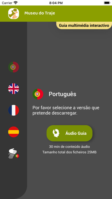 Emulate iPhone app Museu do Traje using MyAndroid Emulate iPhone app Museu do Traje using MyAndroid
