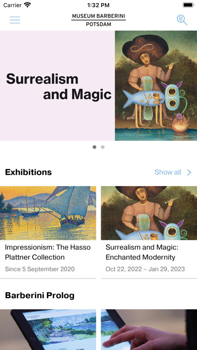 Emulate iPhone app Museum Barberini using MyAndroid Emulate iPhone app Museum Barberini using MyAndroid
