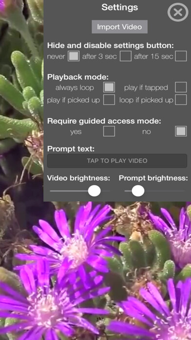 Emulate iPhone app Museum Loop Video Player using MyAndroid