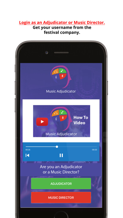 Emulate iPhone app Music Adjudicator using MyAndroid