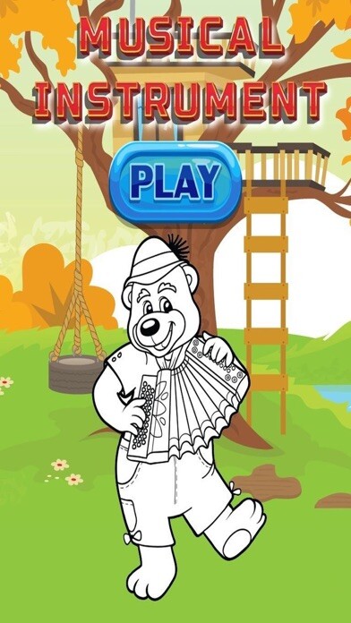 Emulate iPhone app Musical Instrument Phonics Coloring Book: Learning English Vocabulary Free For Toddlers And Kids! using MyAndroid
