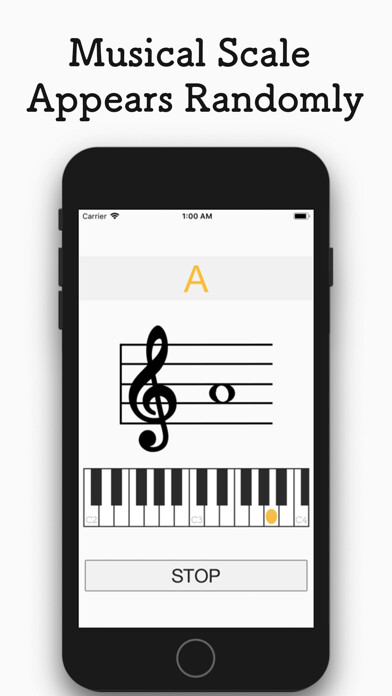 Emulate iPhone app Musical Scale Practice using MyAndroid