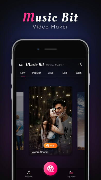 Emulate iPhone app MusicBit - Music Video Maker using MyAndroid Emulate iPhone app MusicBit - Music Video Maker using MyAndroid