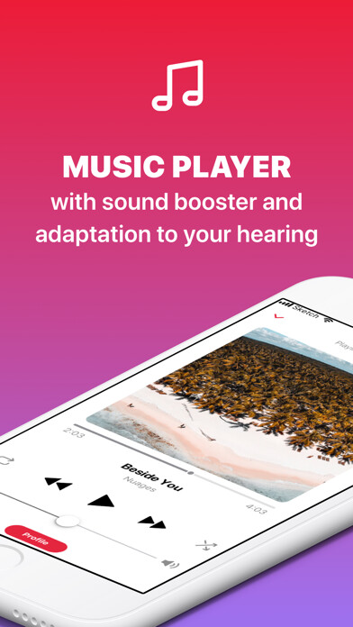 Emulate iPhone app MUSIC BOOSTER: HEARING BOOST using MyAndroid