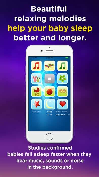 Emulate iPhone app Music Box Baby Mobile using MyAndroid