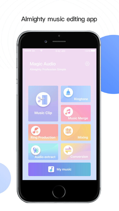 Emulate iPhone app Music Clip - Ringtone Maker using MyAndroid