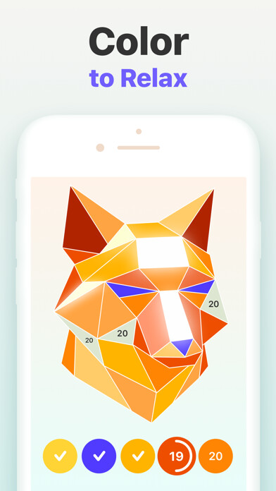 Emulate iPhone app Music Colors - Color by Number using MyAndroid