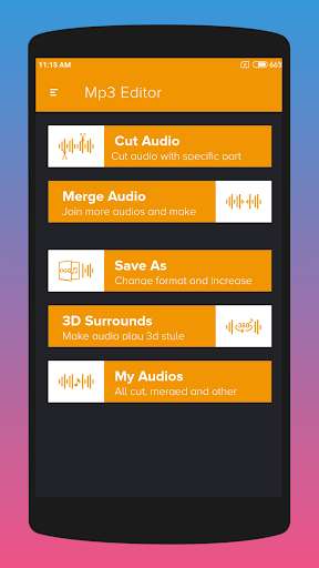 Run android online APK Music cutter and joiner , mp3 audio merger from MyAndroid or emulate Music cutter and joiner , mp3 audio merger using MyAndroid