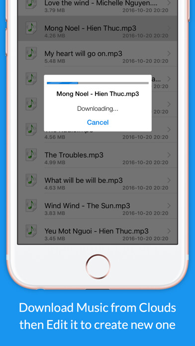 Emulate iPhone app Music Editor Free - Save & Edit MP3 for Clouds using MyAndroid Emulate iPhone app Music Editor Free - Save & Edit MP3 for Clouds using MyAndroid