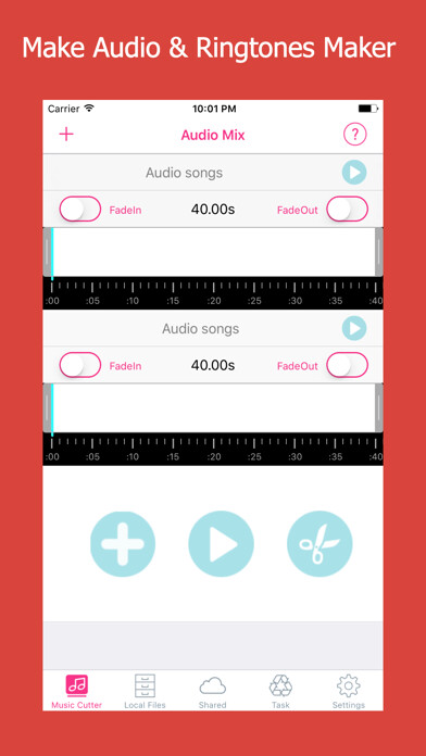 Emulate iPhone app Music Editor - MP3 Merger & Save and Editing Music using MyAndroid Emulate iPhone app Music Editor - MP3 Merger & Save and Editing Music using MyAndroid