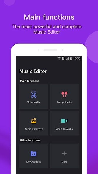 Run android online APK Music Editor from MyAndroid or emulate Music Editor using MyAndroid