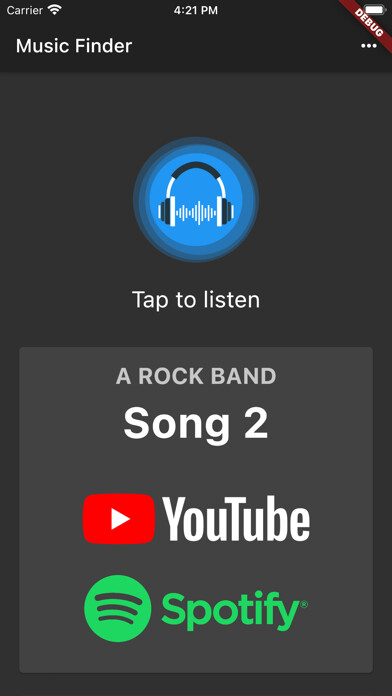 Emulate iPhone app Music Finder - Recognize Songs using MyAndroid Emulate iPhone app Music Finder - Recognize Songs using MyAndroid