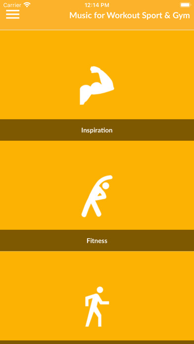 Emulate iPhone app Music for Workout Sport & Gym using MyAndroid