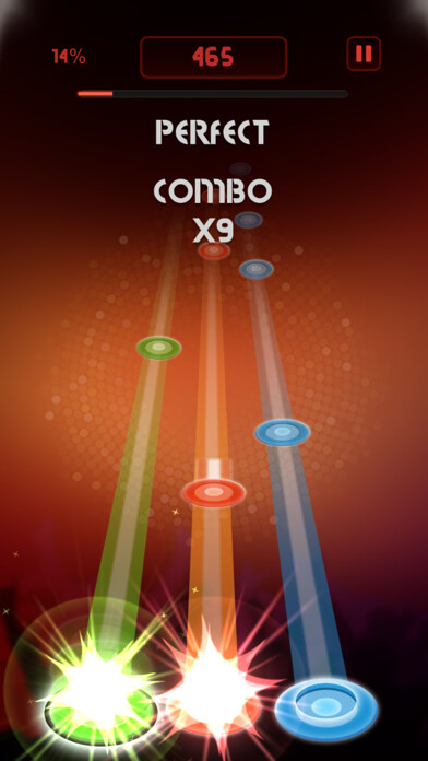 Emulate iPhone app Music Heroes using MyAndroid