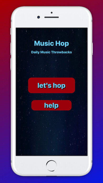 Emulate iPhone app Music Hop - Daily Throwbacks using MyAndroid