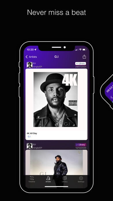 Emulate iPhone app MusicHub - New Music Tracker using MyAndroid Emulate iPhone app MusicHub - New Music Tracker using MyAndroid