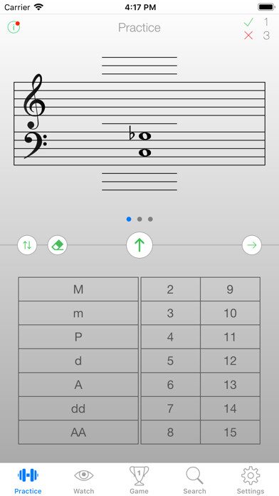 Emulate iPhone app Music Intervals Trainer using MyAndroid