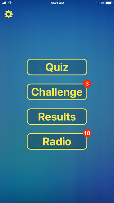 Emulate iPhone app MusicIQ - Quiz and Radio Game using MyAndroid