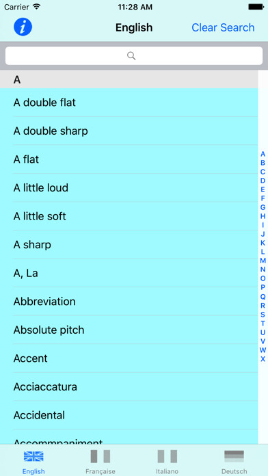 Emulate iPhone app Music Lexicon in 4 Languages using MyAndroid Emulate iPhone app Music Lexicon in 4 Languages using MyAndroid