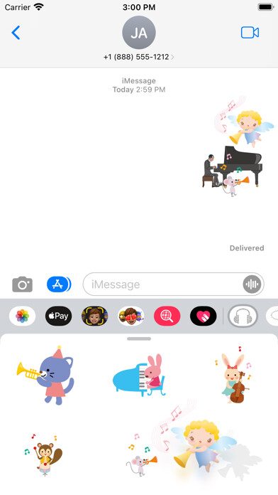 Emulate iPhone app Music love sticker using MyAndroid Emulate iPhone app Music love sticker using MyAndroid