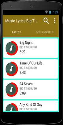 Emulate Android APK Music Lyrics Big Time Rush