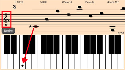 Emulate iPhone app Music notes training for piano using MyAndroid Emulate iPhone app Music notes training for piano using MyAndroid