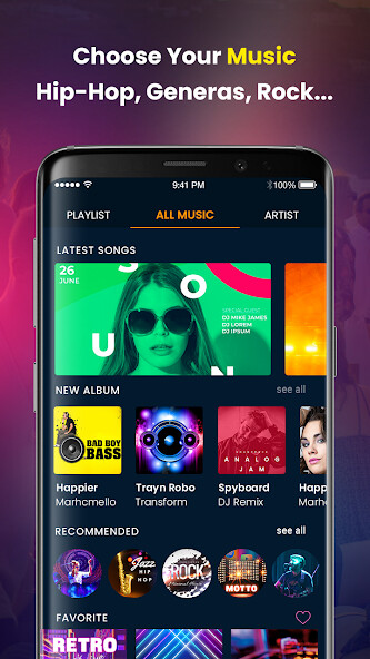 Run android online APK Music - Offline MP3 Player from MyAndroid or emulate Music - Offline MP3 Player using MyAndroid