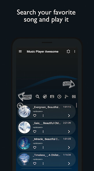 Run android online APK MusicOwl - Music, Audio Player from MyAndroid or emulate MusicOwl - Music, Audio Player using MyAndroid