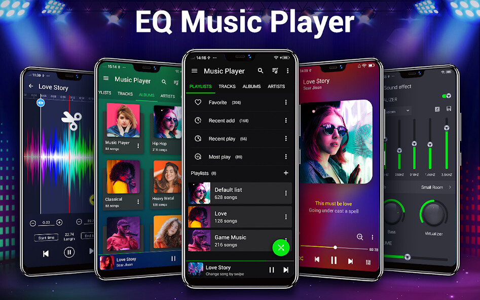 Run android online APK Music Player- Bass Boost,Audio from MyAndroid or emulate Music Player- Bass Boost,Audio using MyAndroid