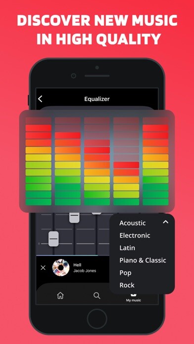 Emulate iPhone app Music Player & Bass Booster using MyAndroid