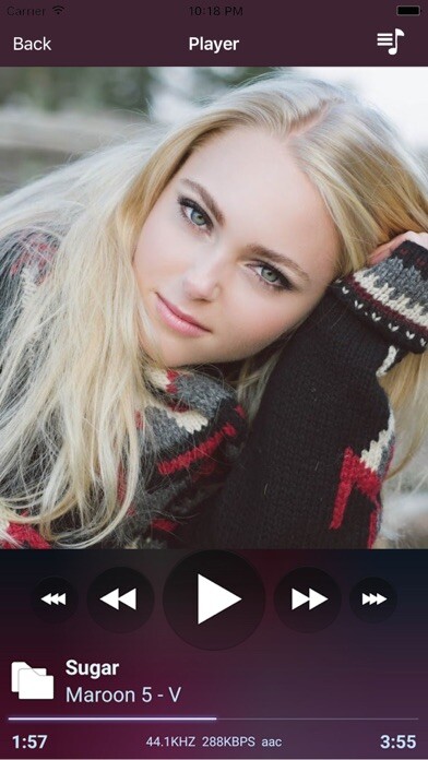 Emulate iPhone app Music Player - Free Unlimited Music & Audio & mp3 & Streaming using MyAndroid