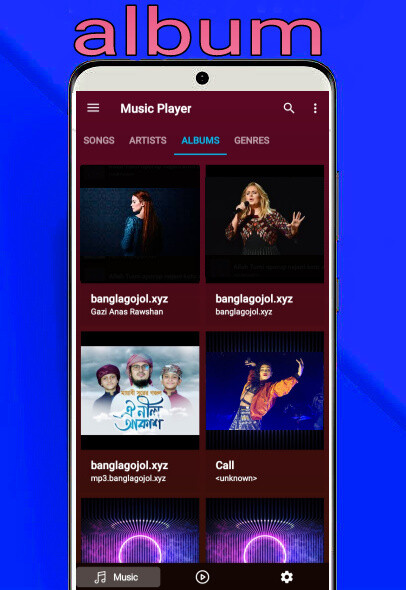 Emulate Music player - video player from MyAndroid or run Music player - video player using MyAndroid